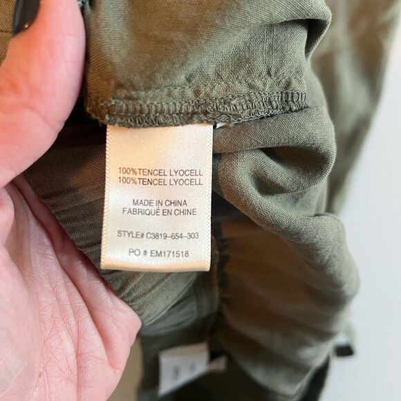 CLOTH & STONE Women’s Medium Olive Green Drawstring Joggers With Front Pockets - Picture 6 of 12